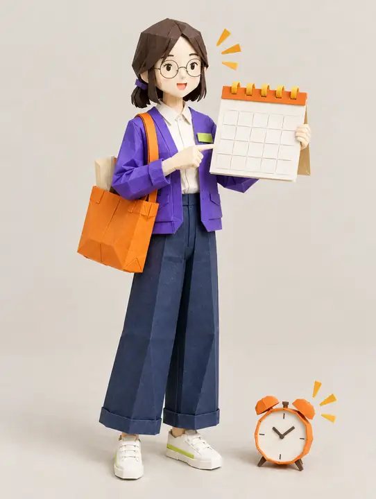 보라 포즈 — 마감 알림